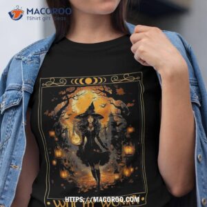 Witchy Woman Halloween Wo Witchcraft Witch Wicca Gothic Shirt, Gifts For Halloween Lovers