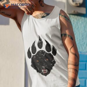 wolf claw black prinshirt tank top 1