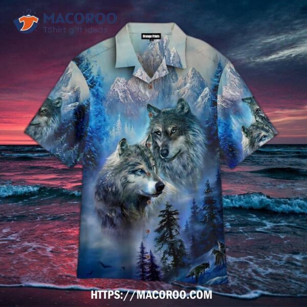 Wolf Couple Hawaiian Shirt