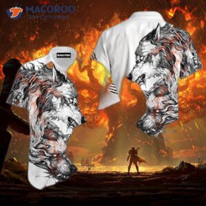 Wolf Dog Hawaiian Shirts