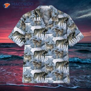 Wolf Gray Hawaiian Shirts