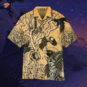 Wonderful Viking Tree Of Life Hawaiian Shirts