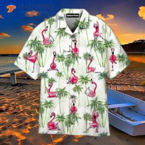 Workout Flamingo Bird Yoga Hawaiian Shirts