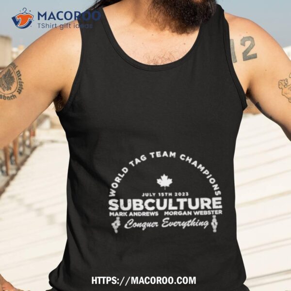 World Tag Team Champions Subculture Shirt