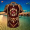 Yellow Copper-armored Firefighter Red Hawaiian Shirts