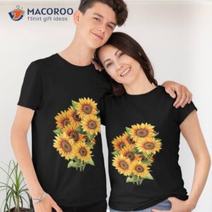 Yellow Sunflower Cute Summer Sun Flowers Floral Positivity Shirt