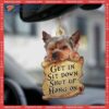 Yorkshire Terrier Dog Custom Shaped Christmas Acrylic Ornament For The Yorkie Lover