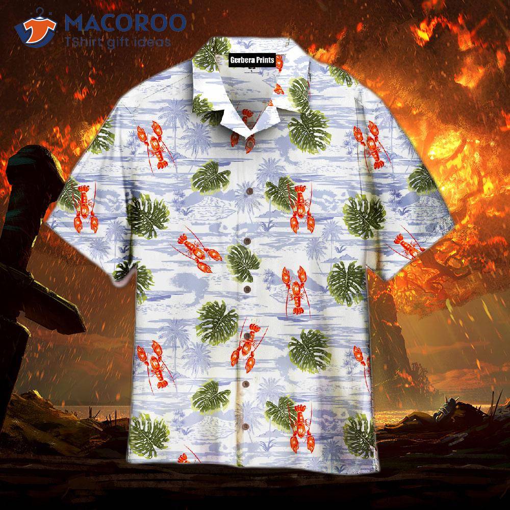 You And I Are My Lobster Summer White Hawaiian Shirts.