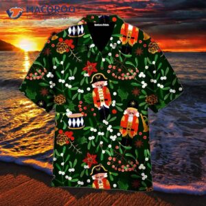 “you And Me, We Got These Christmas Night Pattern Green Red Hawaiian Shirts!”