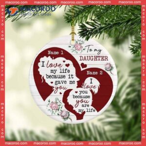 You Are My Life Custom Name Christmas Ceramic Ornament