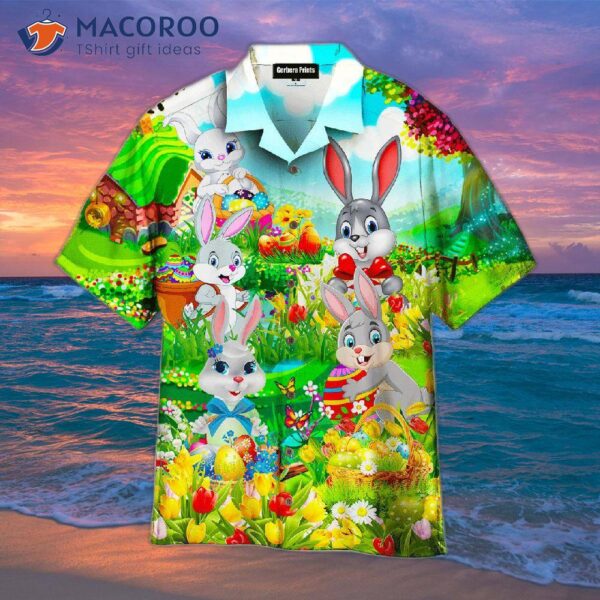 You’re Somebunny Special: Easter Flower Forest Hawaiian Shirts