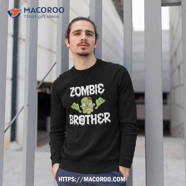 Zombie Brother Matching Family Halloween Shirt, Cute Spooky