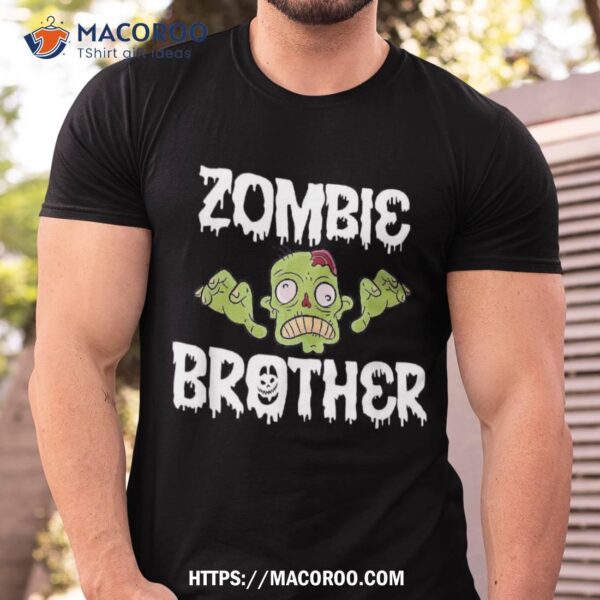 Zombie Brother Matching Family Halloween Shirt, Cute Spooky