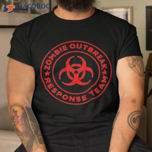 zombie outbreak response team funny apocalypse shirt tshirt