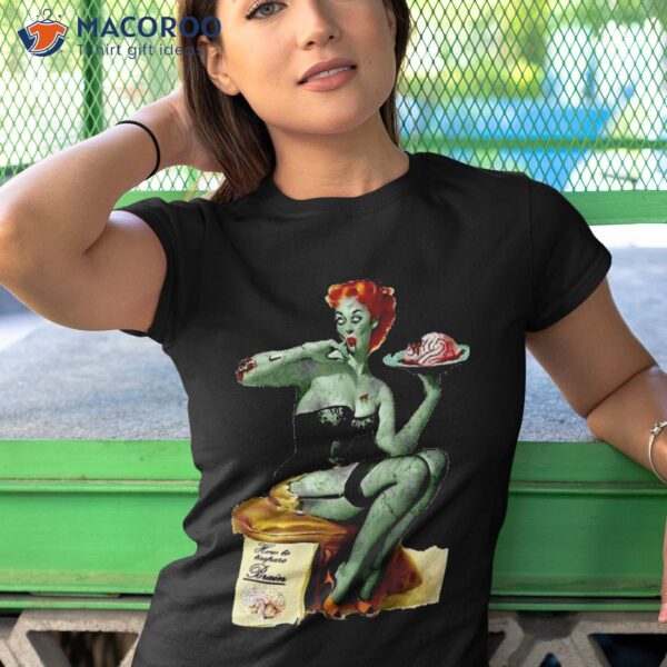 Zombie Pin Up Girl Halloween Shirt