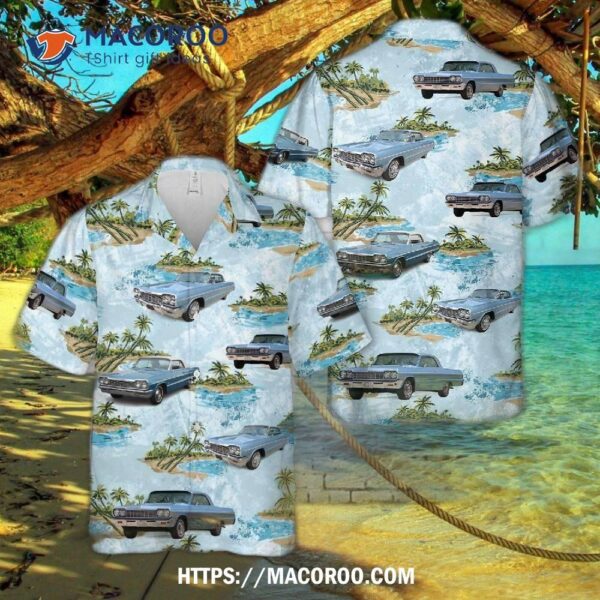 1964 Chevrolet Impala Ss Blue Hawaiian Shirt