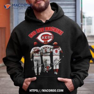 2023 big red machine cincinnati reds rose bench and morgan signatures shirt hoodie