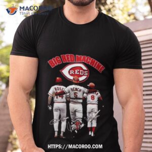 2023 big red machine cincinnati reds rose bench and morgan signatures shirt tshirt