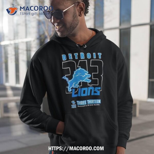 2023 Detroit Lions Three Thirteen Area Code Shirt