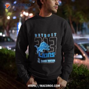 2023 detroit lions three thirteen area code shirt sweatshirt