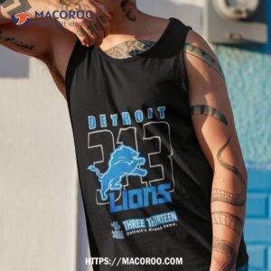 2023 detroit lions three thirteen area code shirt tank top 1