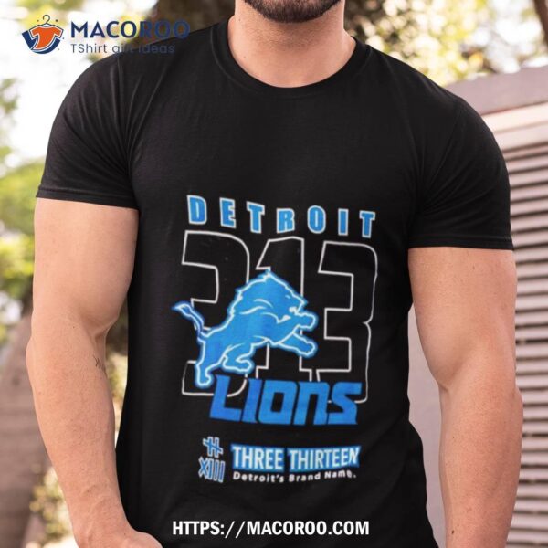 2023 Detroit Lions Three Thirteen Area Code Shirt