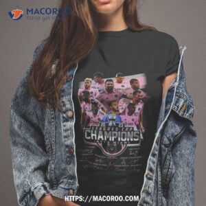 2023 Inter Miami Cf Players Leagues Cup Champions Signatures Shirt