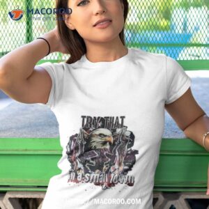 2023 try that in a small town usa military country music eagle gun shirt tshirt 1