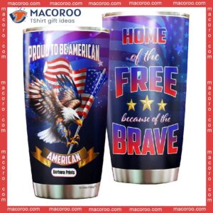 4th of july independence day american proud to be america stainless steel tumbler 0