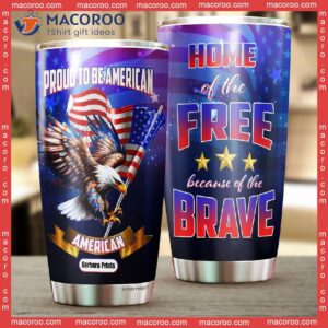 4th of july independence day american proud to be america stainless steel tumbler 1