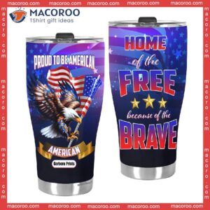 4th of july independence day american proud to be america stainless steel tumbler 2