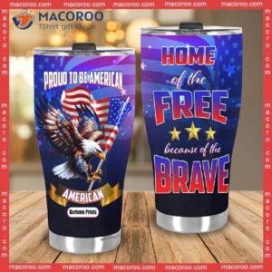 4th of july independence day american proud to be america stainless steel tumbler 3