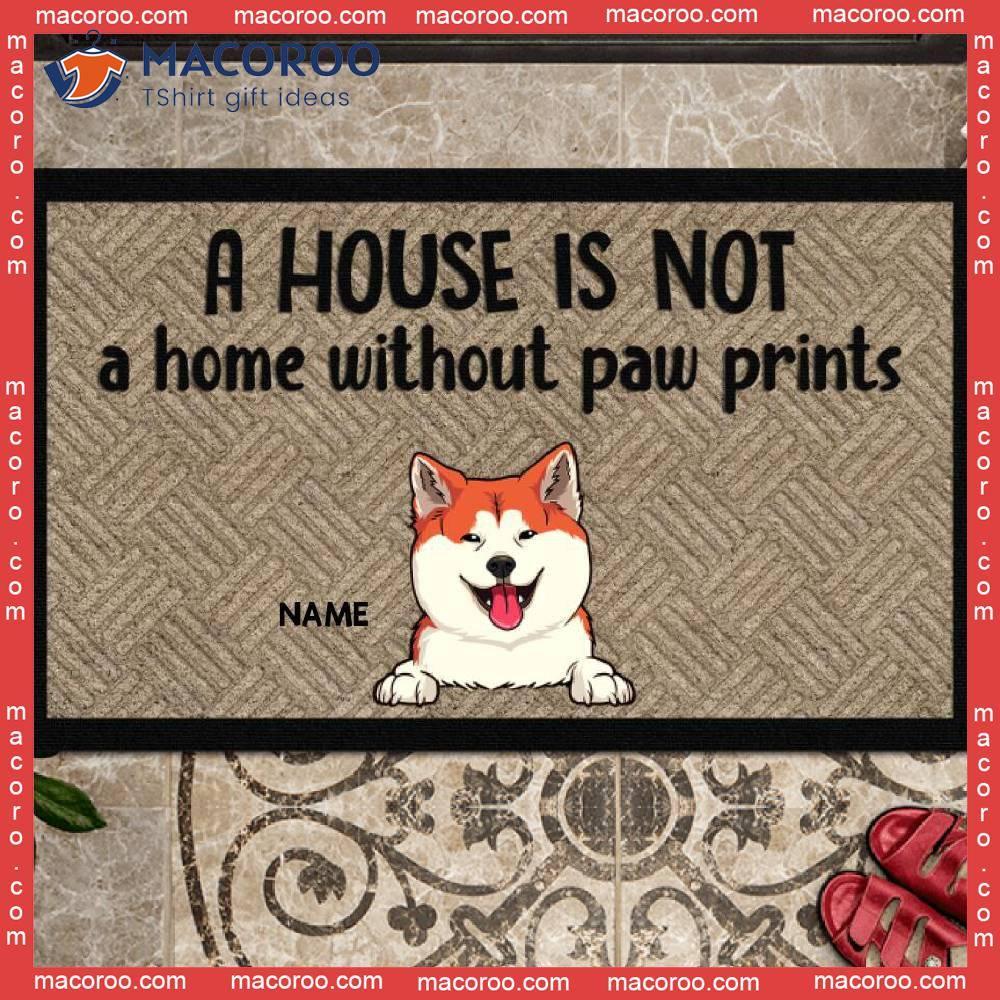 Dog Door Mat, Funny Doormat, Funny Welcome Mat, Doormat Dogs, Custom  Personalized Door Mat, Dog Decor, Mat, Gifts for Dog Lovers, Paw Prints 