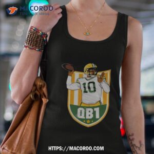 aaron nagler wearing cheeseheadtv qb 1 shirt tank top 4