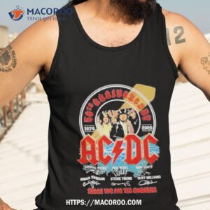 ac dc band 50th anniversary 1979 2023 thank you for the memories lighshirt tank top 3