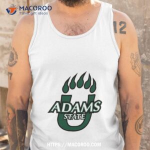 adams state university grizzlies logo shirt tank top