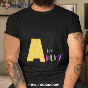 Adley A Monogram Letter A Shirt