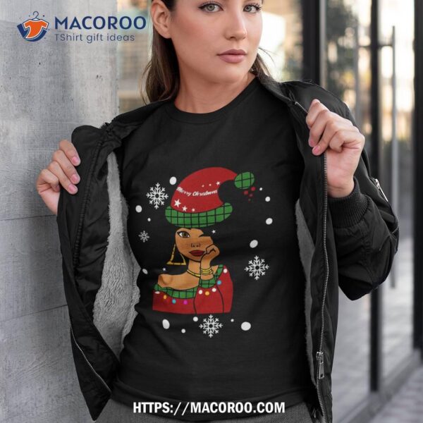 African American Christmas Santa Claus Shirt