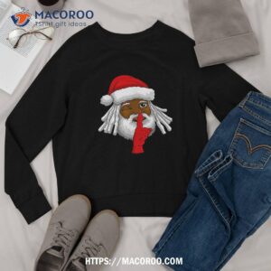 african american santa claus christmas party decor shirt santa claus 1985 sweatshirt