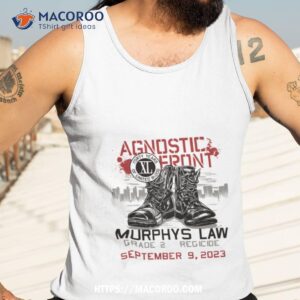 agnostic front with murphy s law amp grade 2 regicide september 9 2023 shirt tank top 3