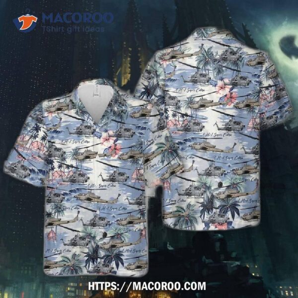 Ah-1 Super Cobra Usmc Hawaiian Shirt