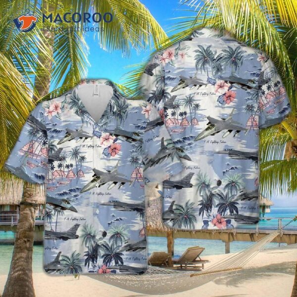 Air Force F-16 Fighting Falcon Hawaiian Shirt