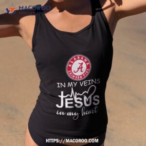 alabama crimson tide logo 2023 in my veins jesus in my hearshirt tank top 2