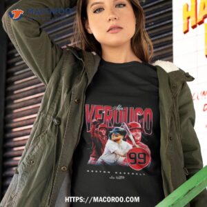 Alex Verdugo Retro 90s Boston Baseball Shirt