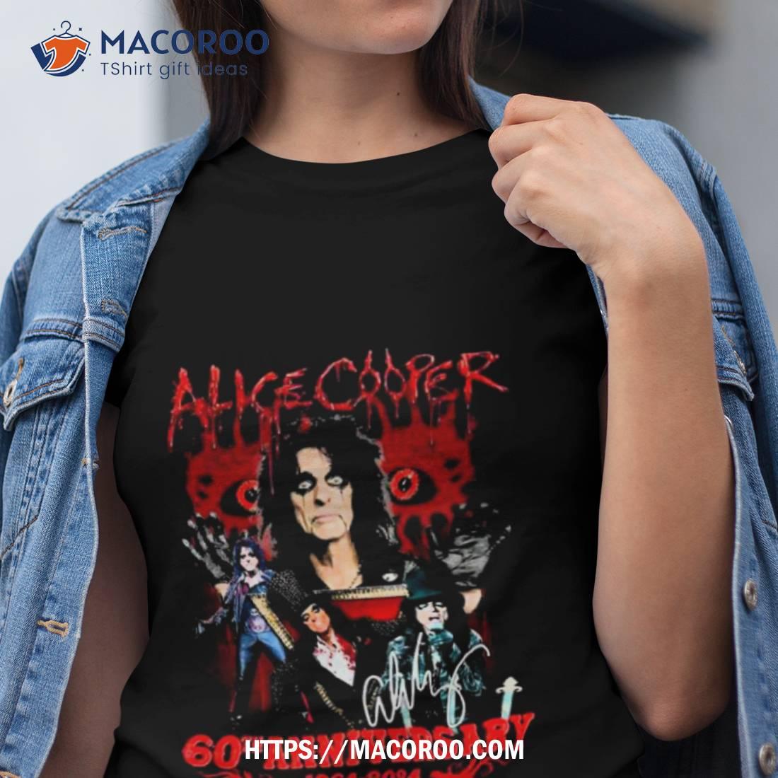 Alice Cooper 60th Anniversary 1964 – 2024 Signature Shirt Alice Cooper 60th Anniversary 1964 – 2024 Signature Shirt