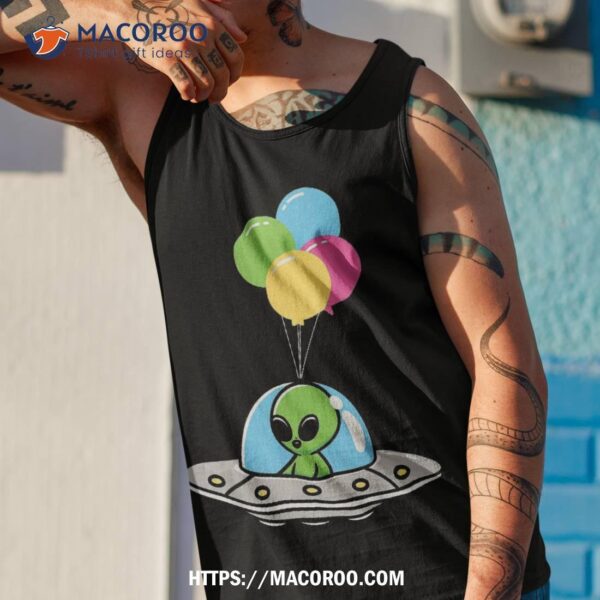 Alien Spaceship Balloons – Funny Extra Terrestrial Uav Shirt, Amazon Gift Ideas For Dad