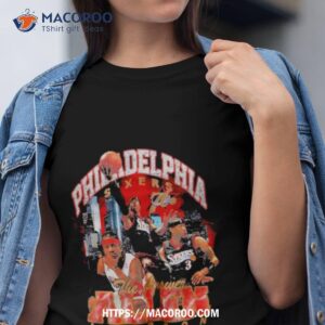 Allen Iverson Philadelphia 76ers Mitchell & Ness Hardwood Classics Bling Concert Player Shirt
