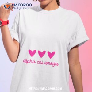 Alpha Chi Omega Pink Hearts Shirt