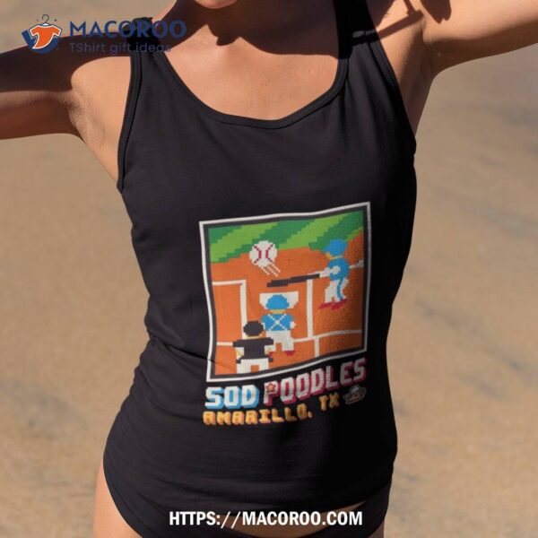 Amarillo Sod Poodles Youth Black Game Bishirt