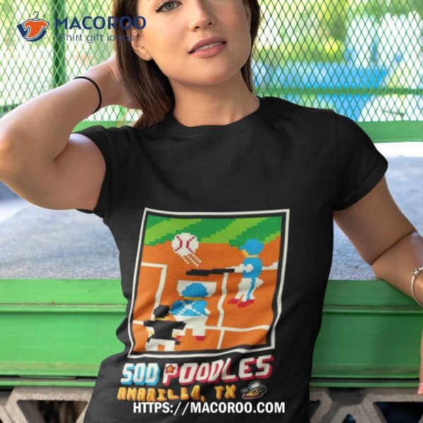 Amarillo Sod Poodles Youth Black Game Bishirt